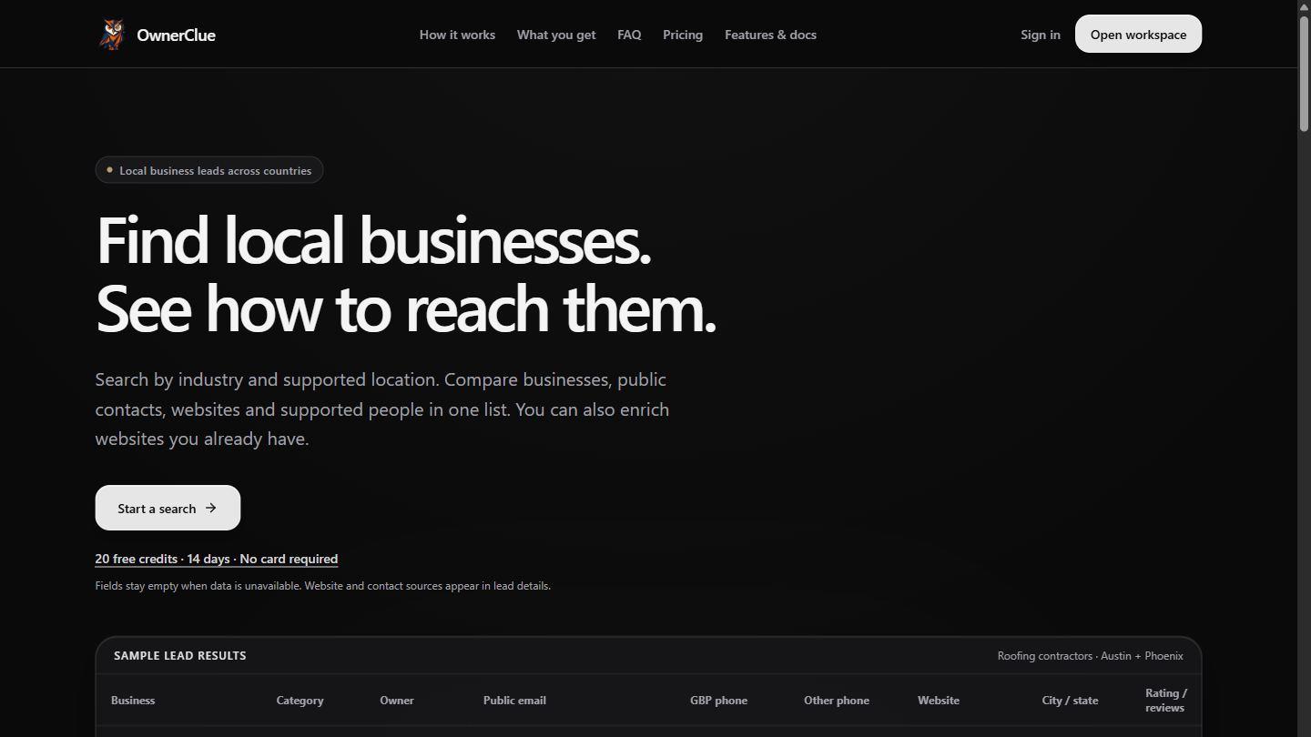 OwnerClue screenshot 1 — KittyLaunch